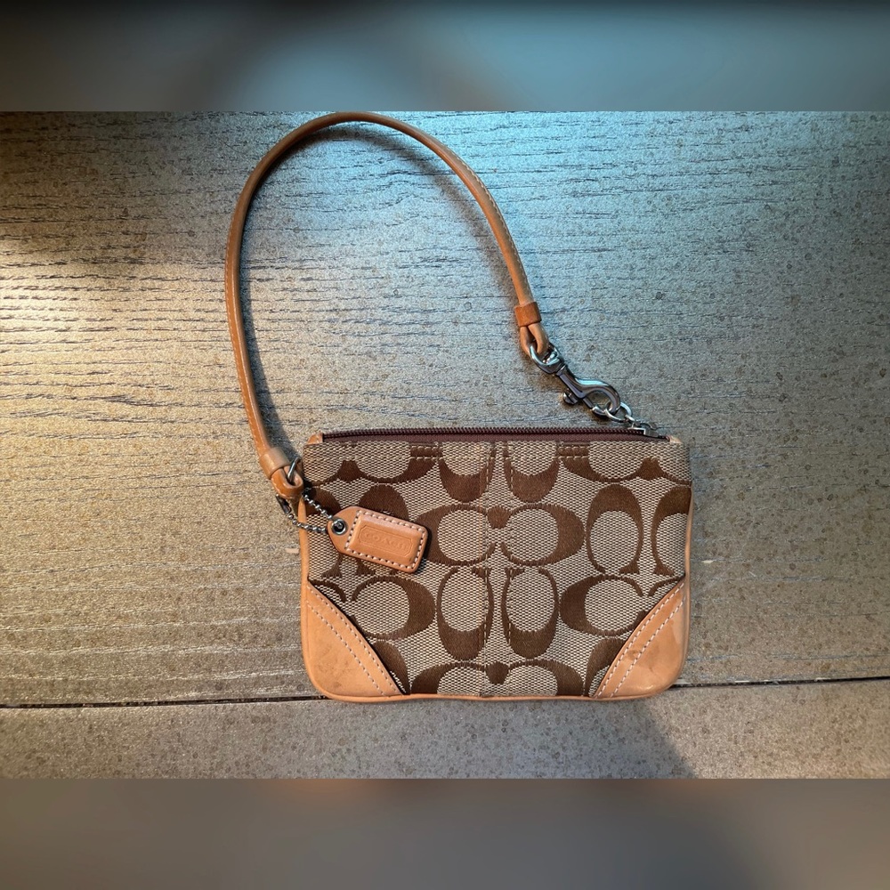 Authentic Coach Signature Print mini bag - Picture 2 of 6